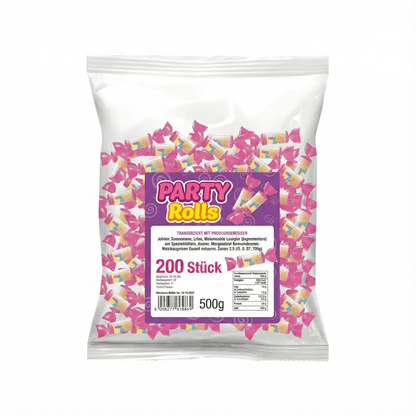 vontek Traubenzucker Röllchen – 200 Stück einzeln verpackt, 500g