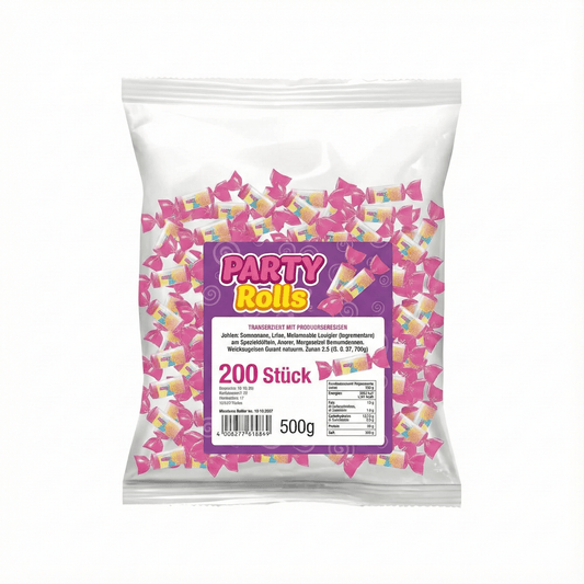 vontek Traubenzucker Röllchen – 200 Stück einzeln verpackt, 500g