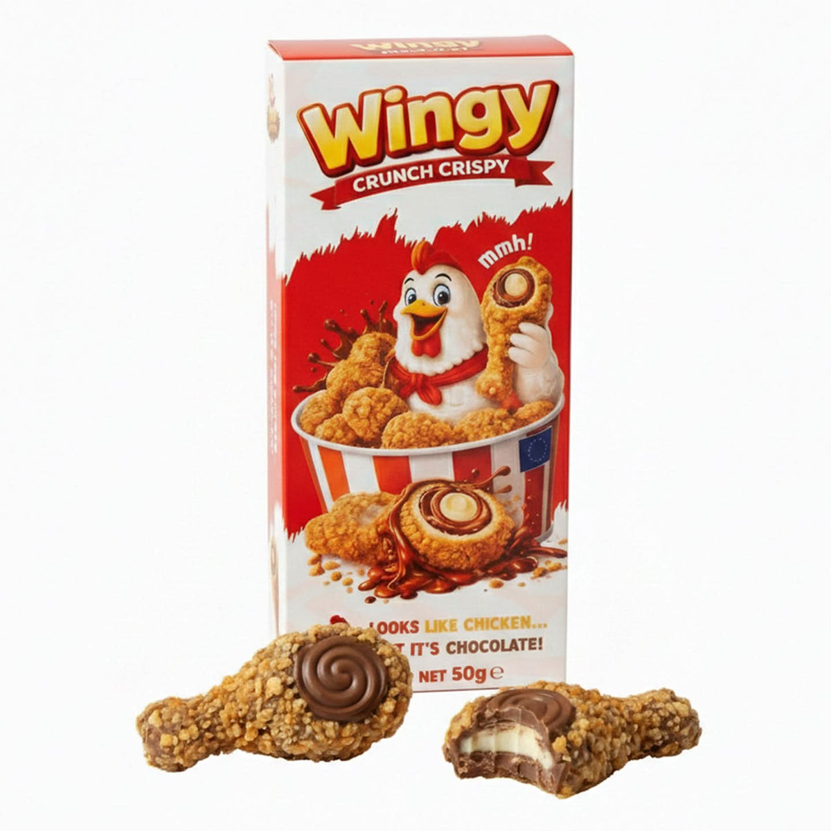 vontek Wingy Crunch Crispy Schokolade 50g – Knuspriger Snackgenuss