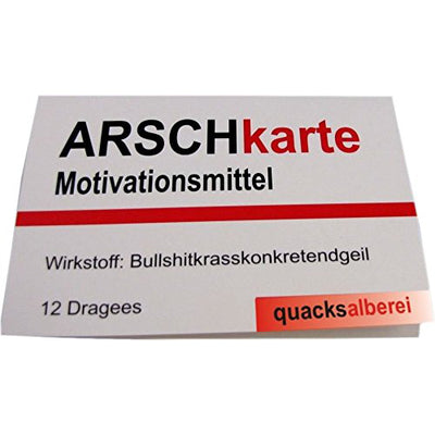 Witzige Kaugummis "ARSCHKARTE"