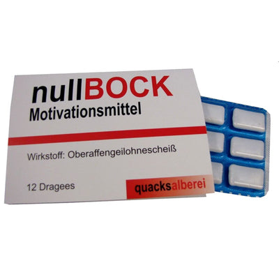 Witzige Kaugummis "null Bock"