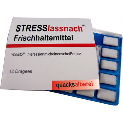 Witzige Kaugummis "STRESSlassnach"