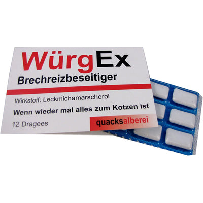Witzige Kaugummis "WürgEx Brechreizbeseitiger"