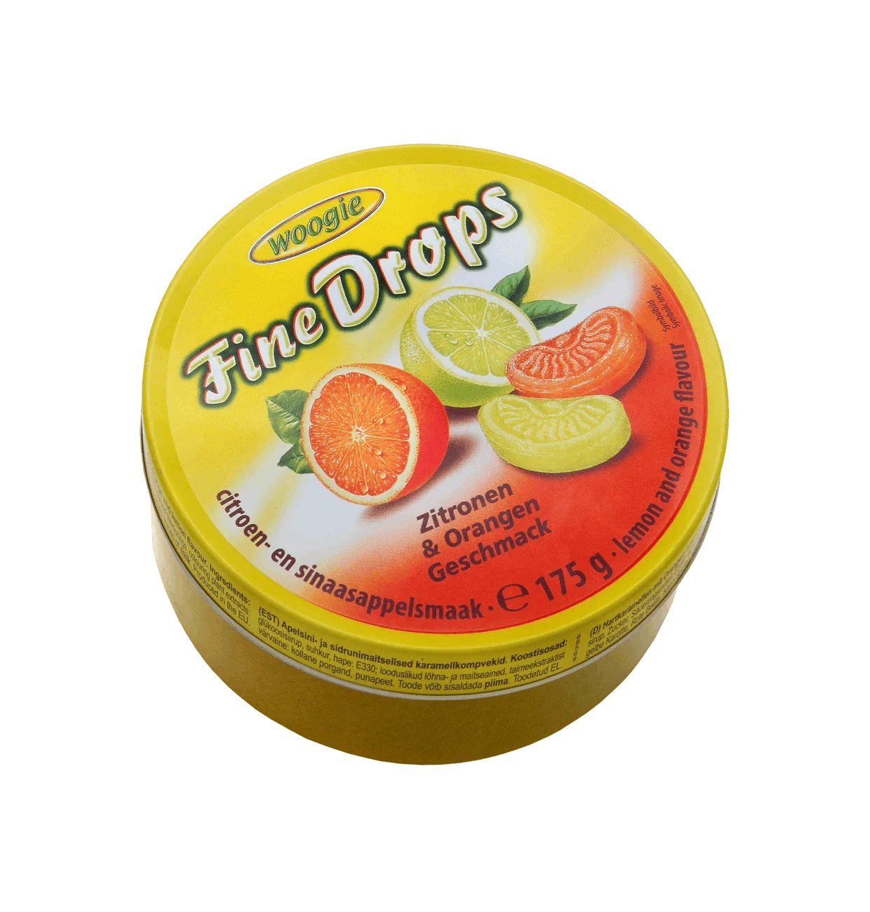 Woogie Woogie Fine Drops mit Zitronen & Orangengeschmack 175g