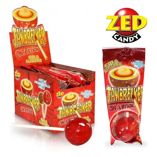 ZED Candy ZED Jawbreaker on a Stick Cola 15 Stück im Karton candytoys.ch Switzerland