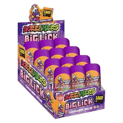 ZED Candy ZED Screamers Big Lick Purple Razz 12 Stück im Karton candytoys.ch Switzerland